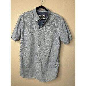 Dravus Men's Blue‎ Short Sleeve Shirt,  blue shirt, collared shirt, short sleeve